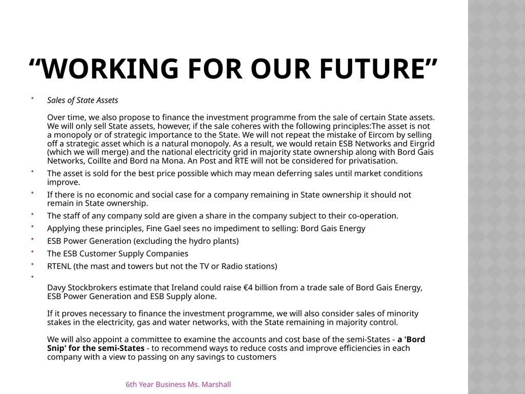 Business Organisations Unit 6 Chapter 19 Unit 6 - slide 48 of 49