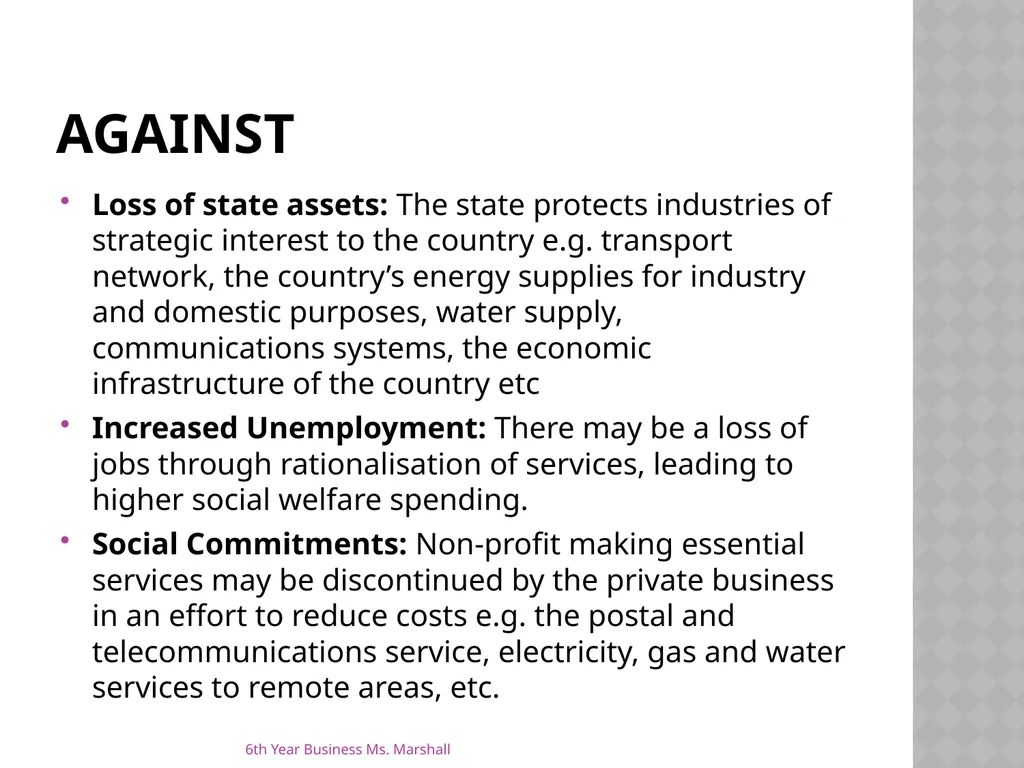 Business Organisations Unit 6 Chapter 19 Unit 6 - slide 44 of 49