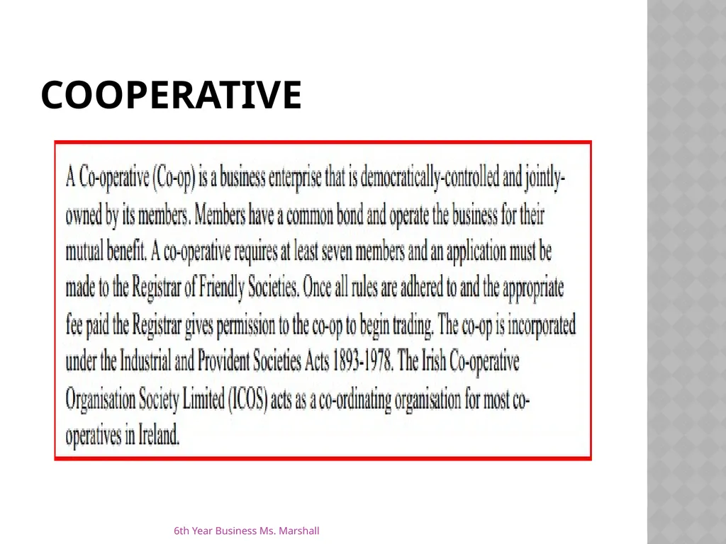 Business Organisations Unit 6 Chapter 19 Unit 6 - slide 13 of 49
