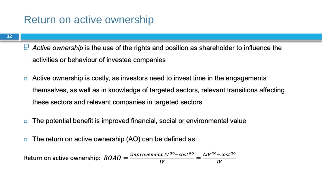 Corporate Finance for Long-Term Value Chapter 14: - slide 32 of 33