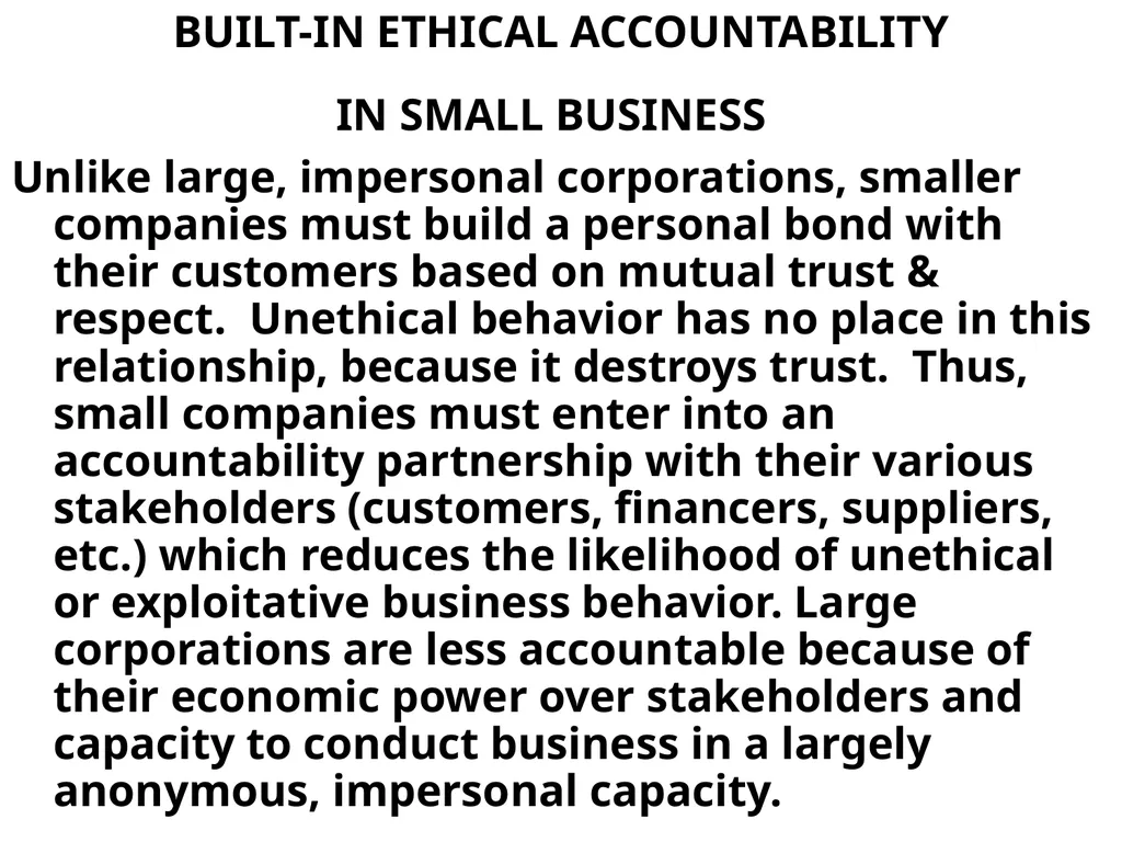 CHAPTER 5 GLOBAL BUSINESS ETHICS Global Business - slide 78 of 107