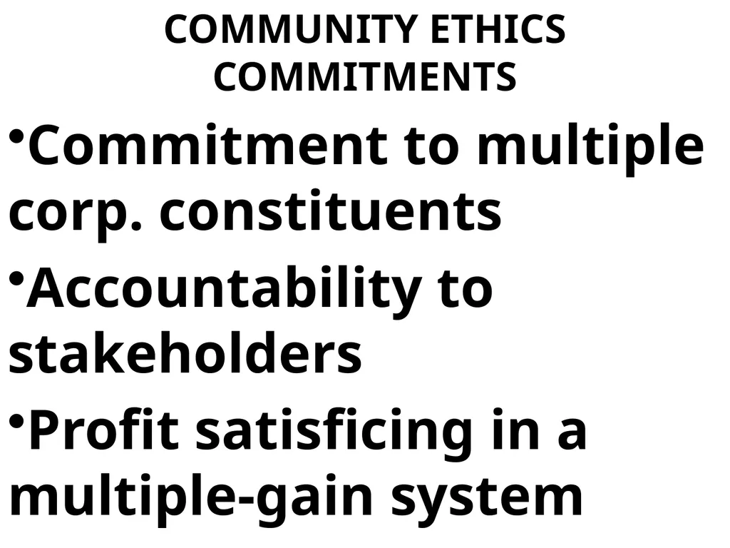 CHAPTER 5 GLOBAL BUSINESS ETHICS Global Business - slide 99 of 107