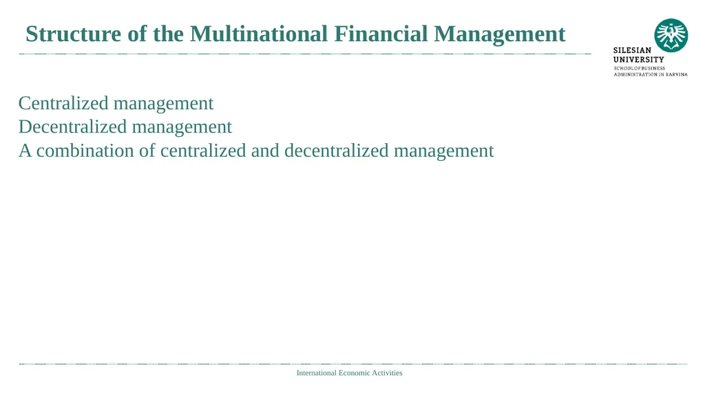 International Economic Activities Ing. Jana - slide 8 of 25