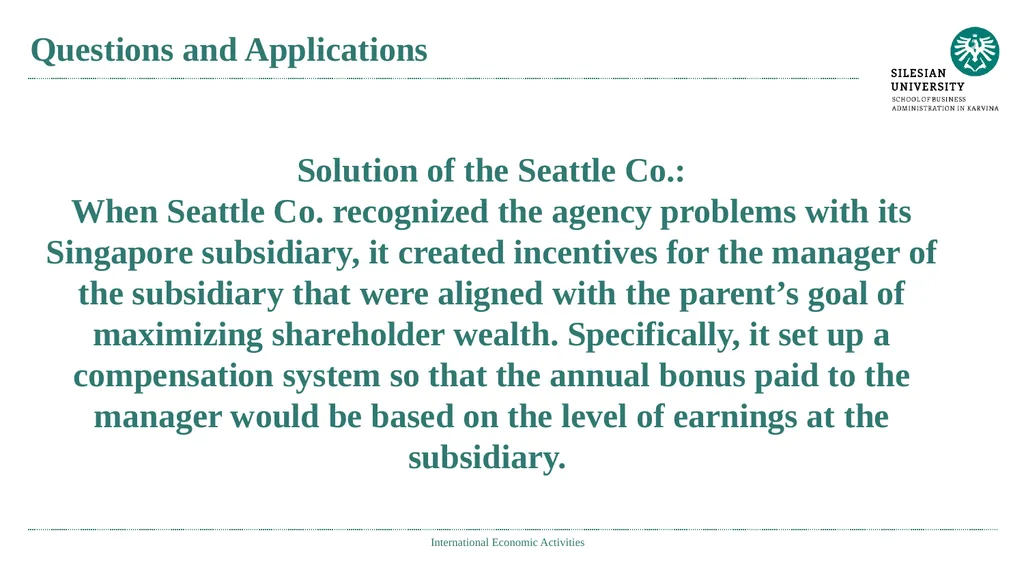 International Economic Activities Ing. Jana - slide 7 of 25