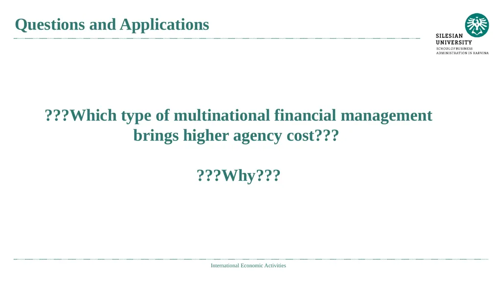 International Economic Activities Ing. Jana - slide 11 of 25