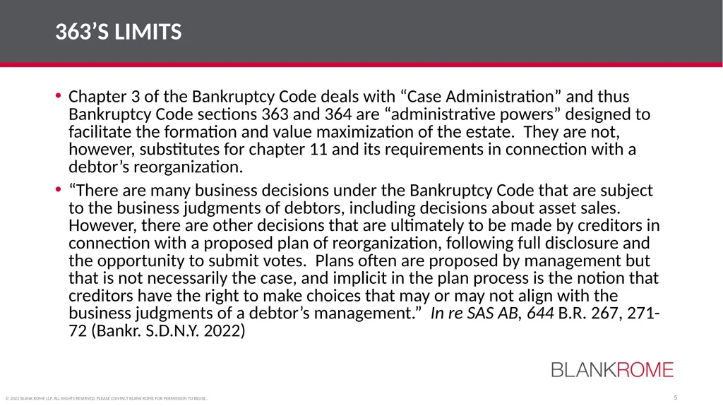 American College of Bankruptcy Fall Program (Third - slide 5 of 28