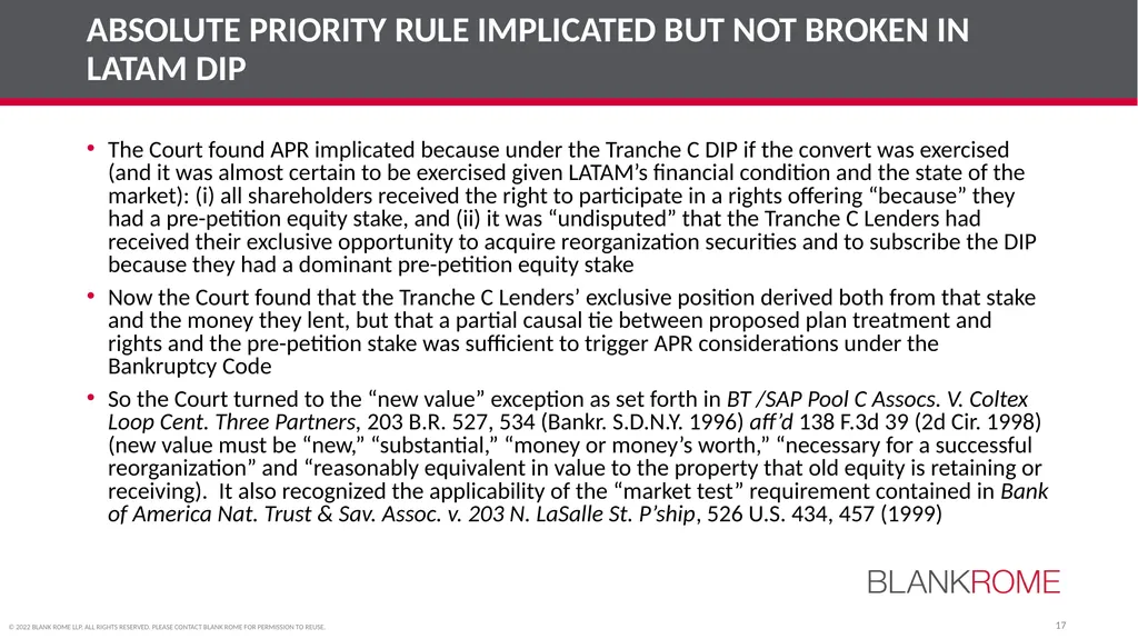 American College of Bankruptcy Fall Program (Third - slide 17 of 28