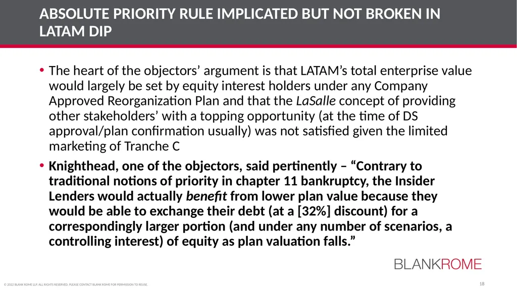 American College of Bankruptcy Fall Program (Third - slide 18 of 28