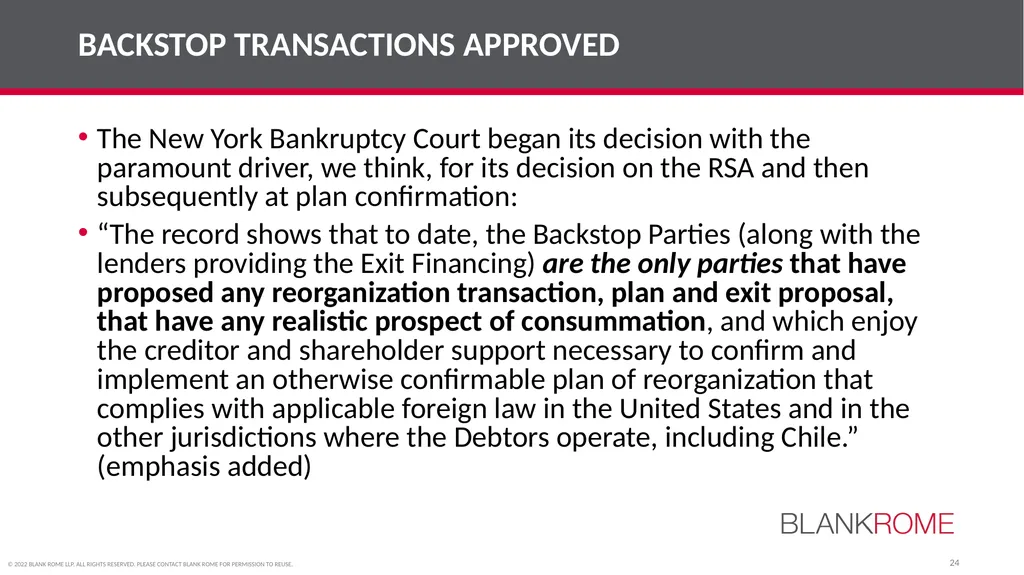 American College of Bankruptcy Fall Program (Third - slide 24 of 28