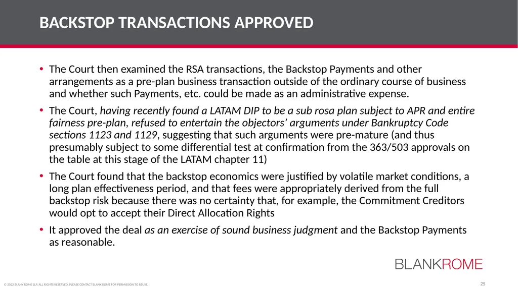 American College of Bankruptcy Fall Program (Third - slide 25 of 28