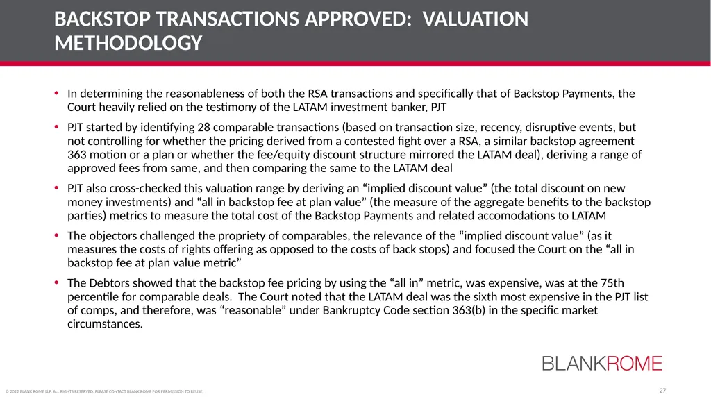 American College of Bankruptcy Fall Program (Third - slide 27 of 28