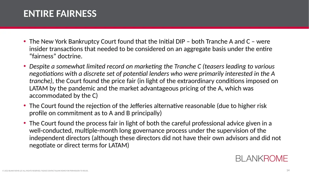 American College of Bankruptcy Fall Program (Third - slide 14 of 28