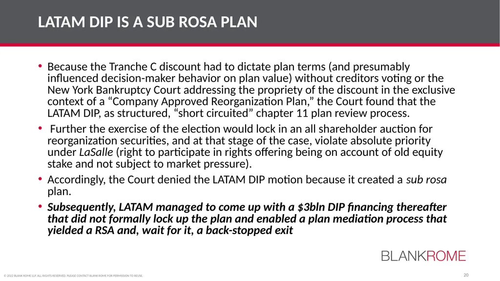 American College of Bankruptcy Fall Program (Third - slide 20 of 28