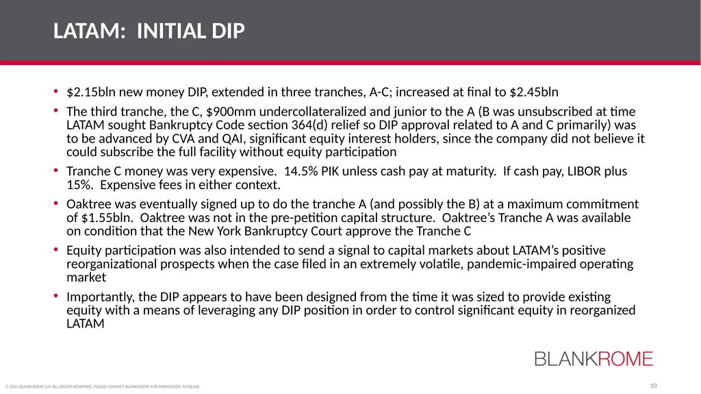 American College of Bankruptcy Fall Program (Third - slide 10 of 28