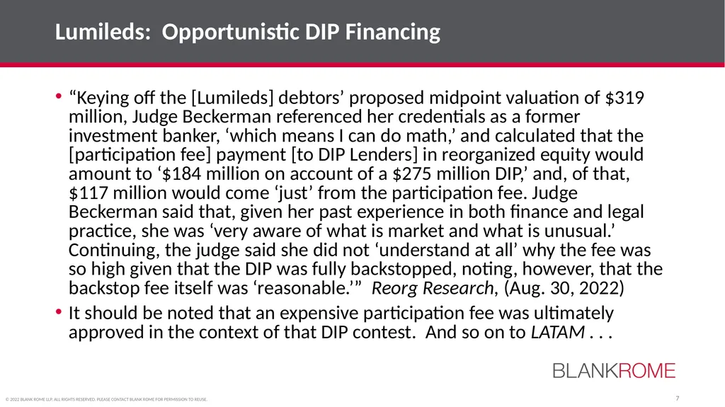 American College of Bankruptcy Fall Program (Third - slide 7 of 28