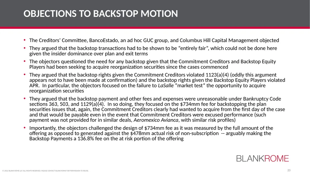 American College of Bankruptcy Fall Program (Third - slide 23 of 28