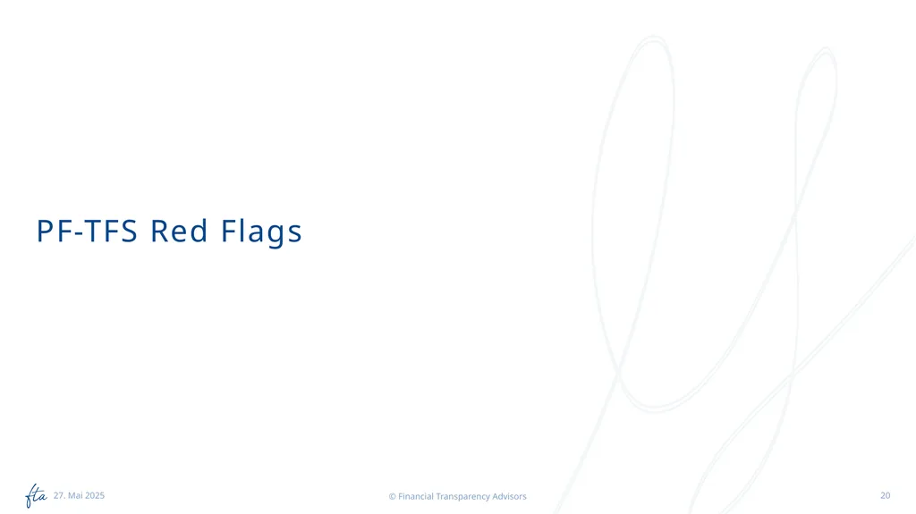 AML Tuesday’s Session #13 on: PF-TFS, Typologies, - slide 20 of 24