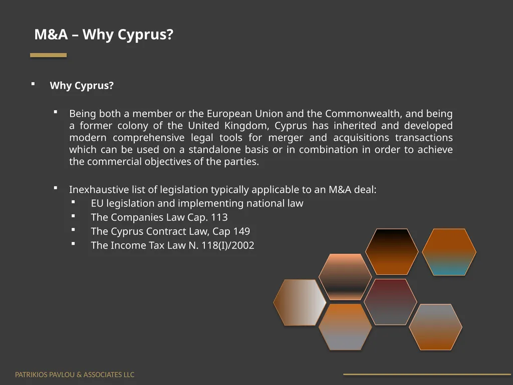 Cyprus Mergers & Acquisitions – What are your - slide 2 of 10