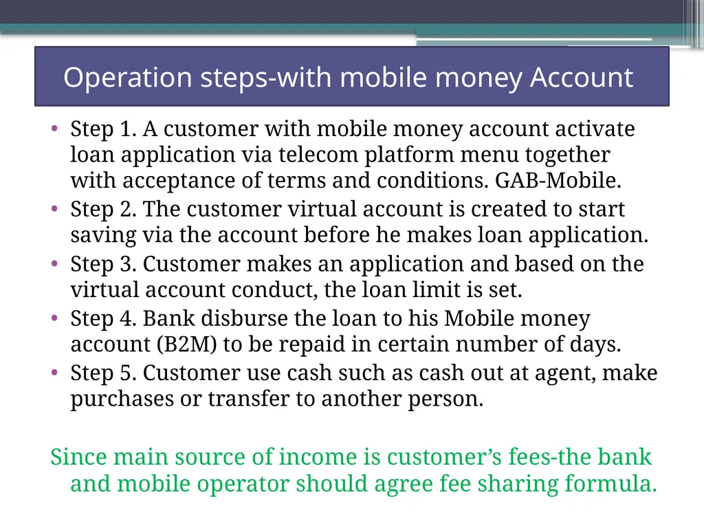 Integrating Mobile Banking and Mobile Money with - slide 7 of 10