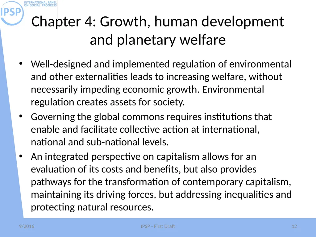 International Panel on Social Progress First draft - slide 12 of 52