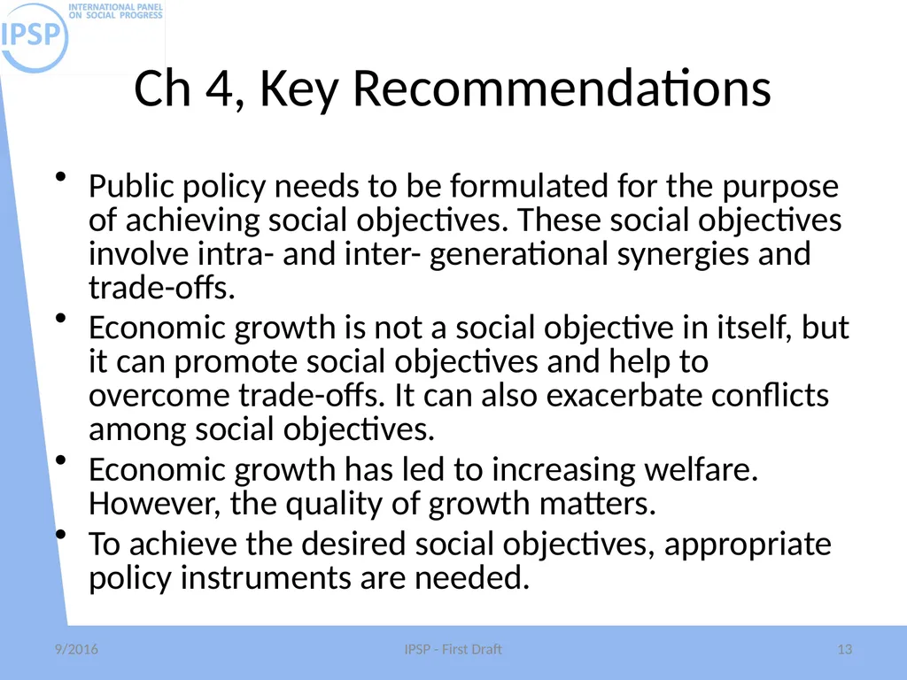 International Panel on Social Progress First draft - slide 13 of 52