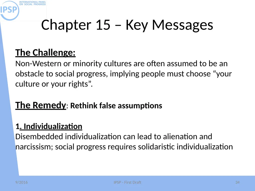 International Panel on Social Progress First draft - slide 34 of 52