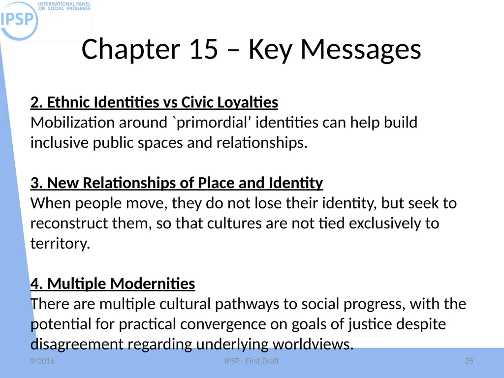 International Panel on Social Progress First draft - slide 35 of 52
