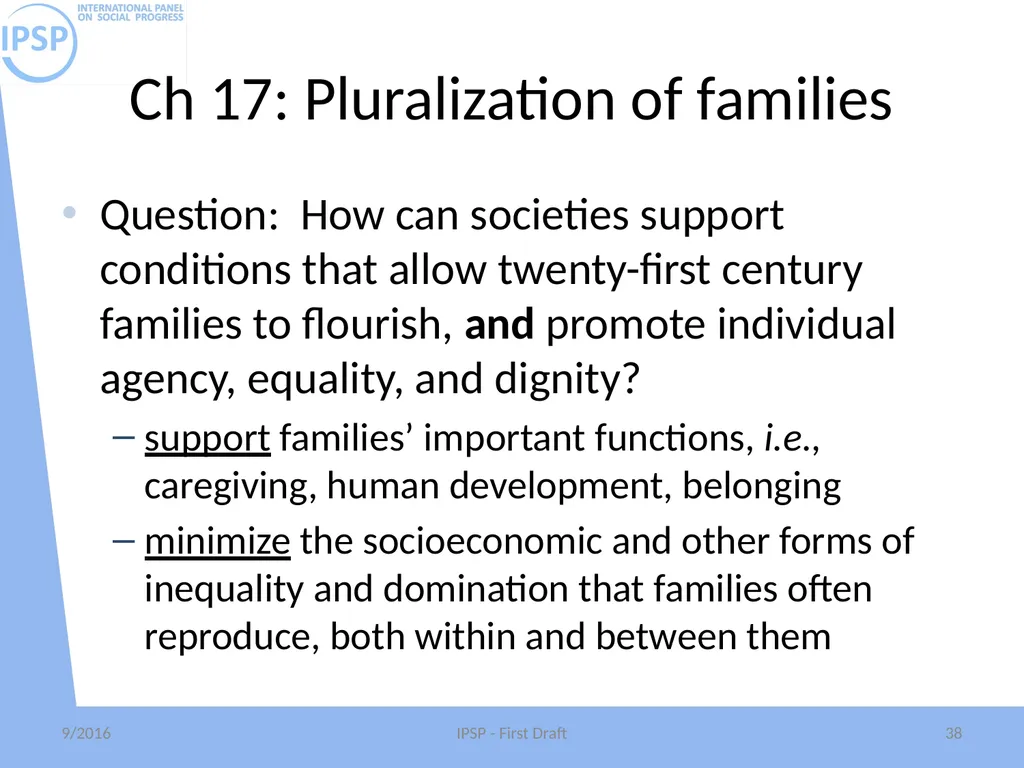 International Panel on Social Progress First draft - slide 38 of 52
