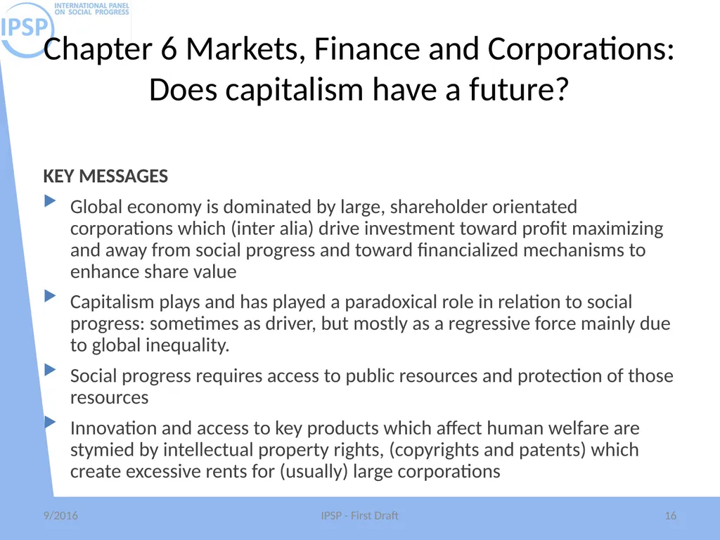 International Panel on Social Progress First draft - slide 16 of 52