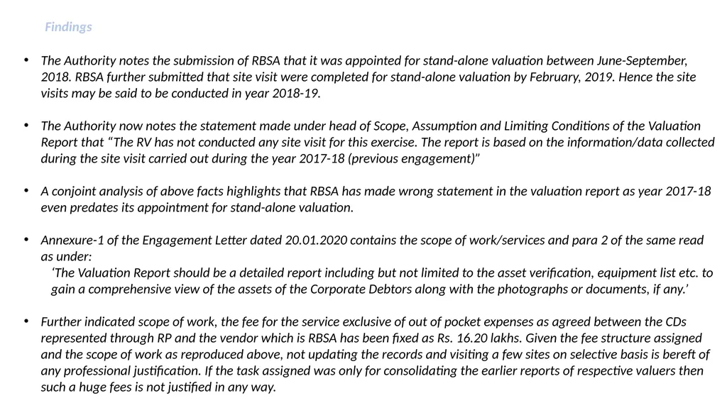 RECENT DEVELOPMENTS IN THE VALUATION FIELD Anurag - slide 23 of 28