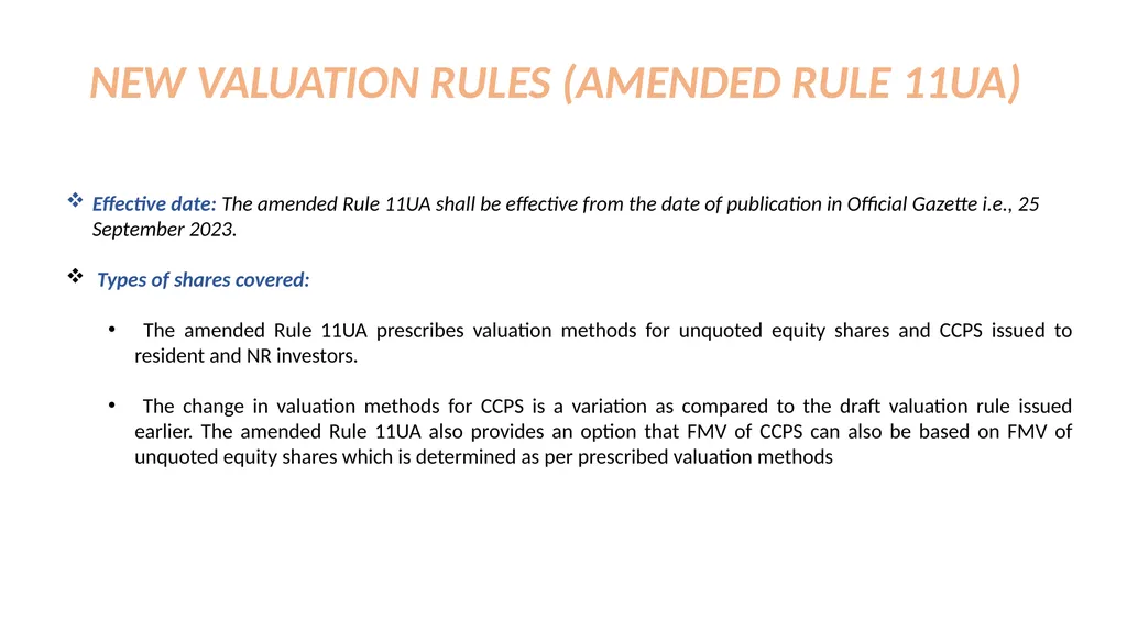RECENT DEVELOPMENTS IN THE VALUATION FIELD Anurag - slide 8 of 28
