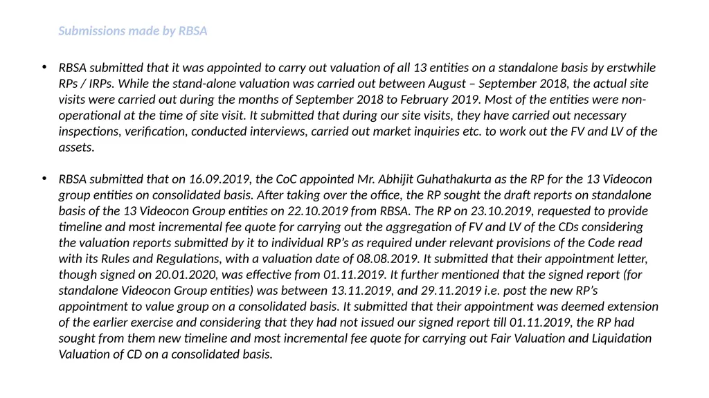 RECENT DEVELOPMENTS IN THE VALUATION FIELD Anurag - slide 19 of 28