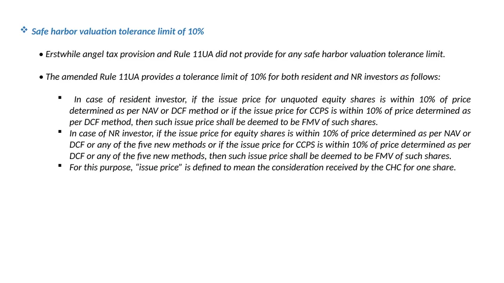 RECENT DEVELOPMENTS IN THE VALUATION FIELD Anurag - slide 11 of 28