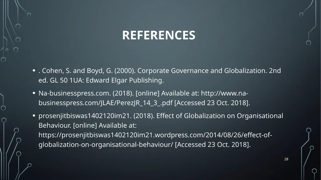 1 Unit 18:GLOBAL BUSINESS ENVIRONMENT Lo 3: - slide 28 of 29