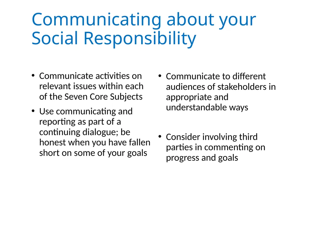 ISO 26000 Basic training material Published by ISO - slide 48 of 59