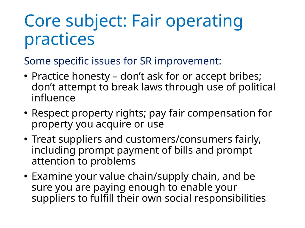 ISO 26000 Basic training material Published by ISO - slide 31 of 59