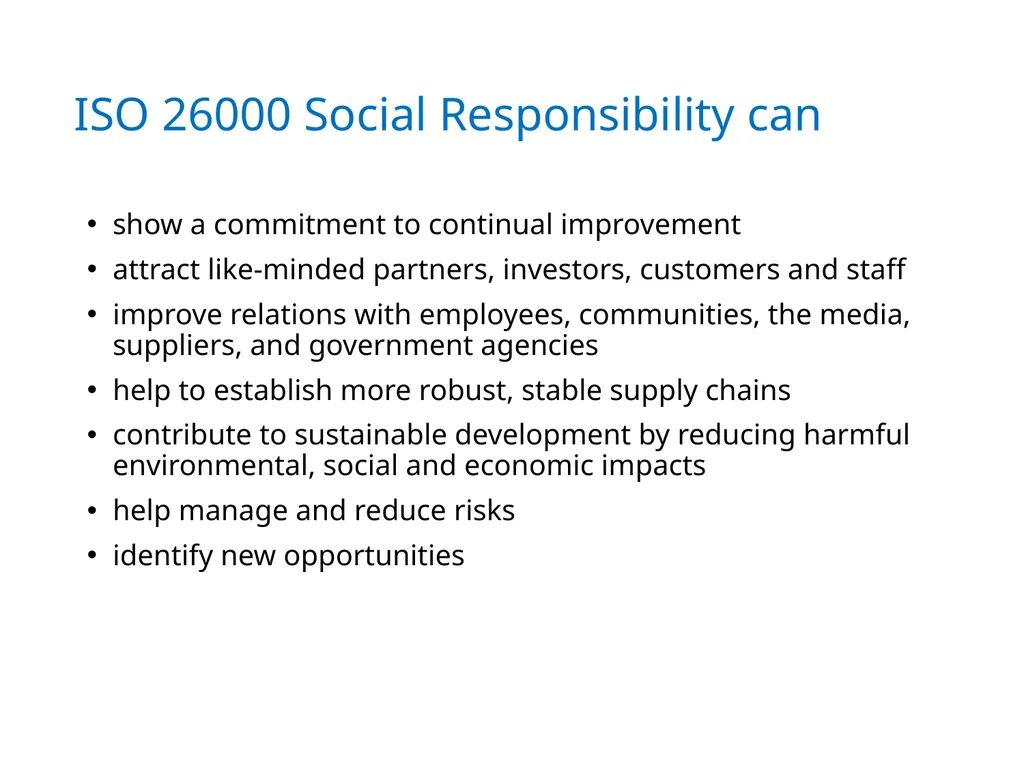 ISO 26000 Basic training material Published by ISO - slide 12 of 59
