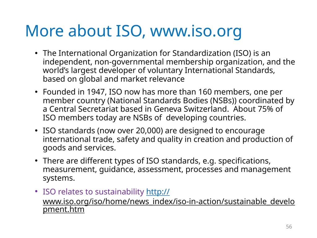 ISO 26000 Basic training material Published by ISO - slide 56 of 59