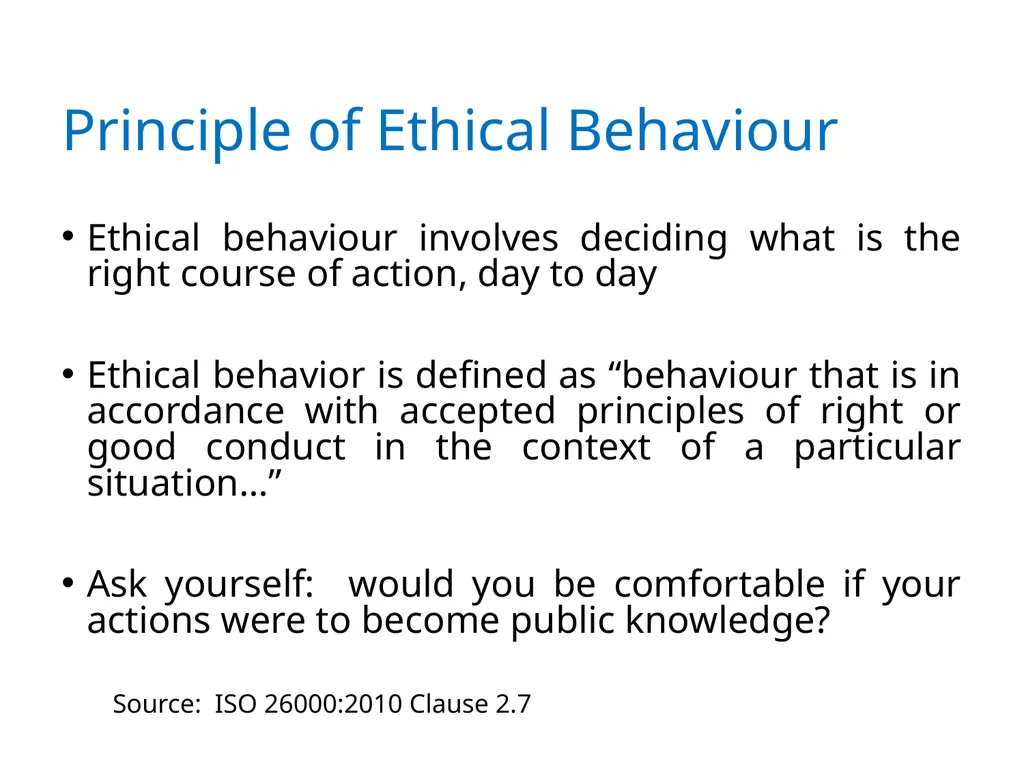 ISO 26000 Basic training material Published by ISO - slide 19 of 59