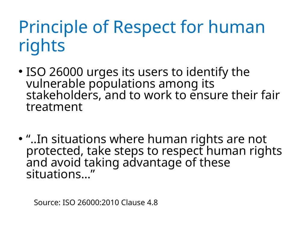 ISO 26000 Basic training material Published by ISO - slide 23 of 59