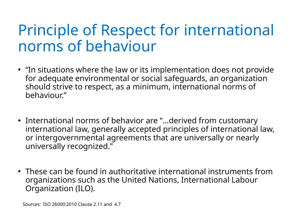 ISO 26000 Basic training material Published by ISO - slide 22 of 59