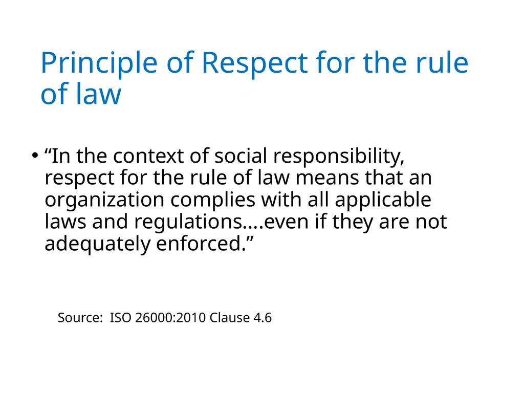 ISO 26000 Basic training material Published by ISO - slide 21 of 59