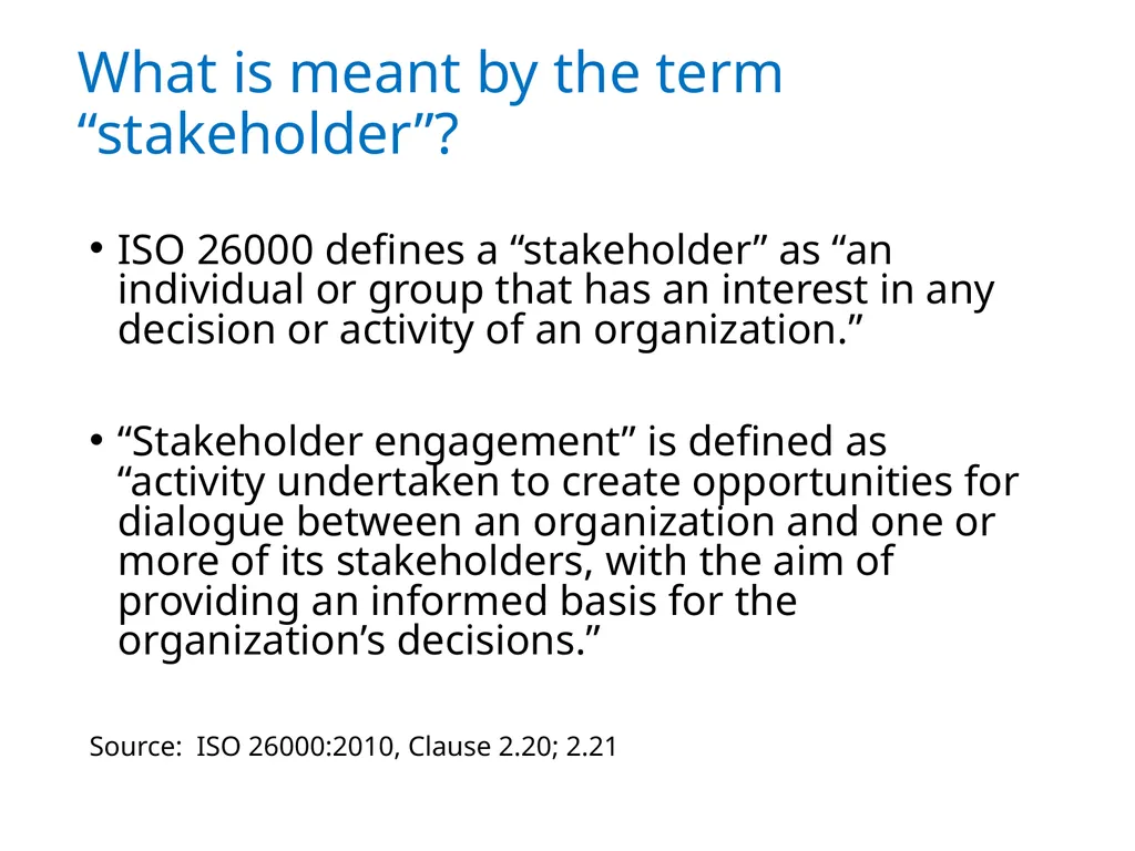 ISO 26000 Basic training material Published by ISO - slide 36 of 59