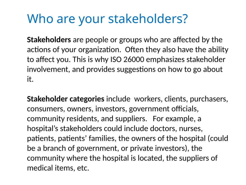 ISO 26000 Basic training material Published by ISO - slide 37 of 59
