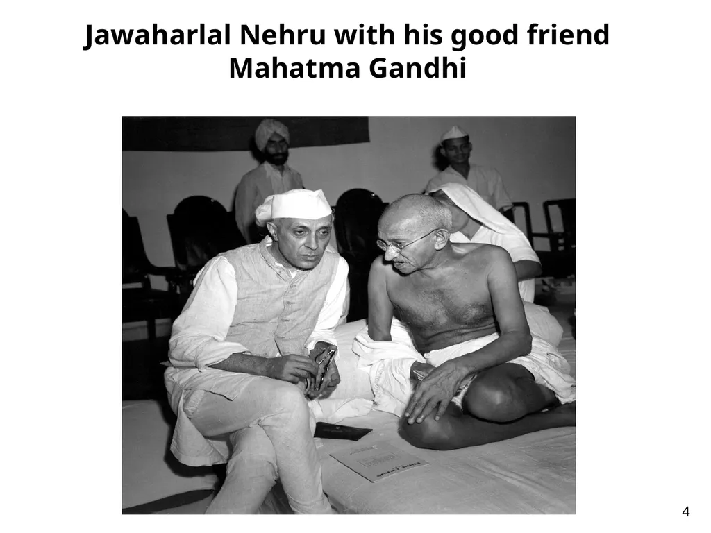 1 Jawaharlal Nehru – 1st Prime Minister of India - slide 4 of 9