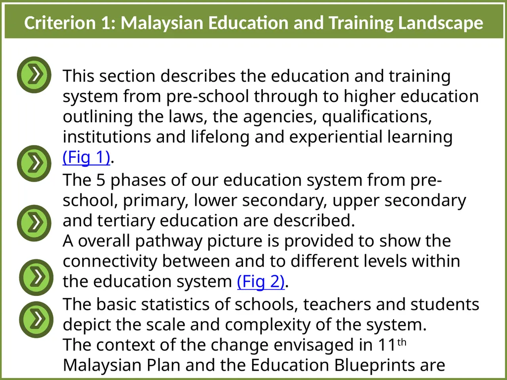 AQRF Referencing Report of Malaysia SECTION 1: A - slide 8 of 17