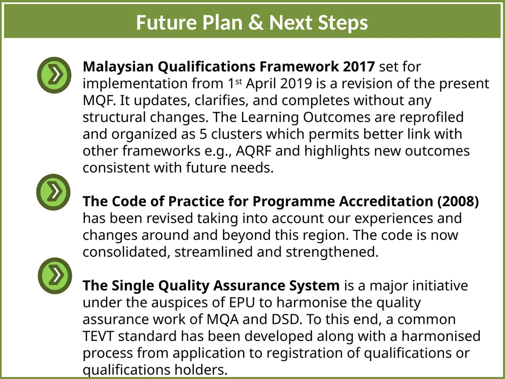 AQRF Referencing Report of Malaysia SECTION 1: A - slide 15 of 17