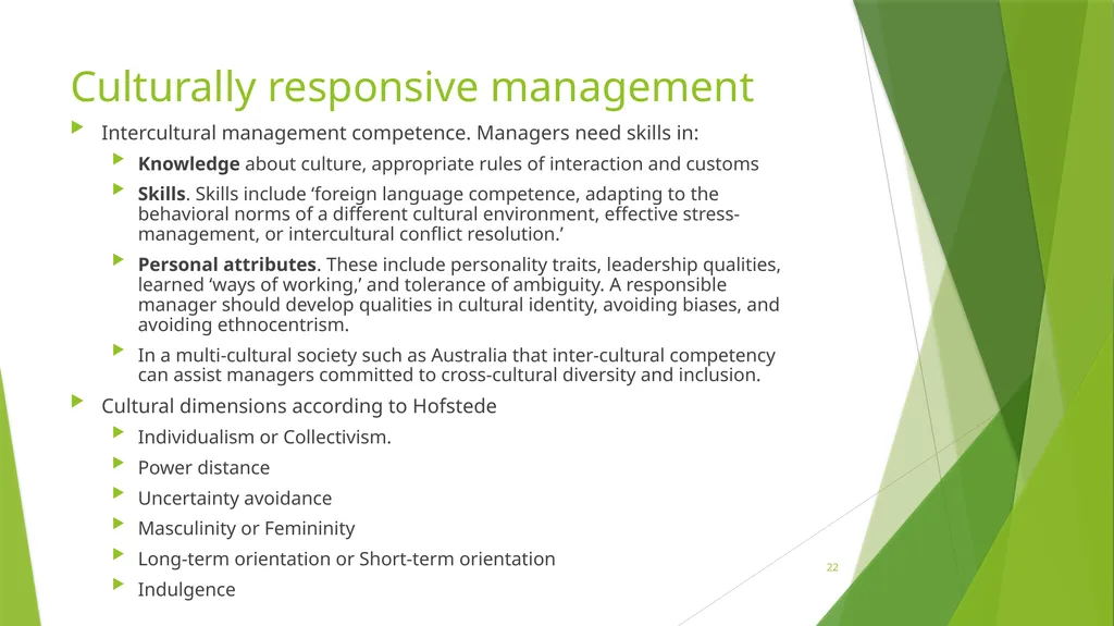 Management Practices in Responsible Organisations - slide 22 of 26