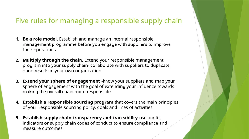 Management Practices in Responsible Organisations - slide 11 of 26