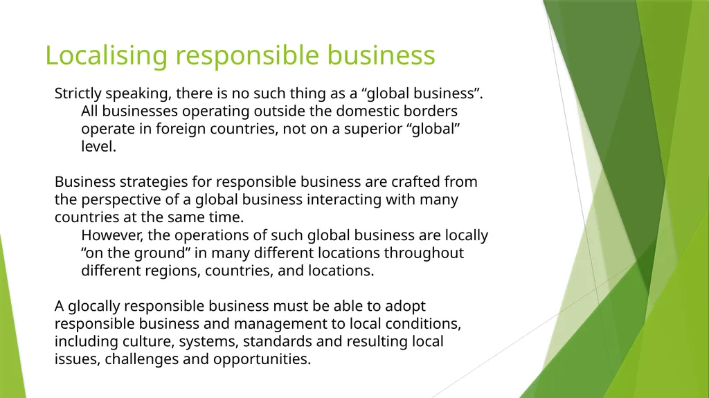 Management Practices in Responsible Organisations - slide 16 of 26